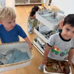 Raising Responsible Children that clean up after lunch together at La Jolla Montessori School