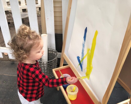 Toddler painting