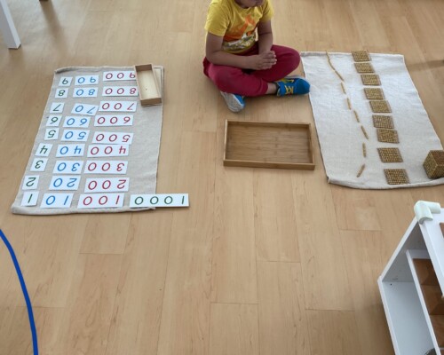 Child thinking and solving problems