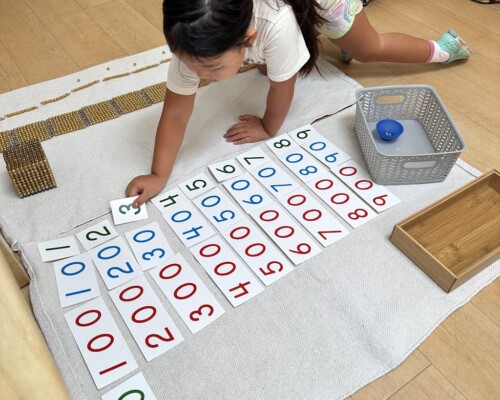 Primary Math Constructing the decimal system at La Jolla Montessori