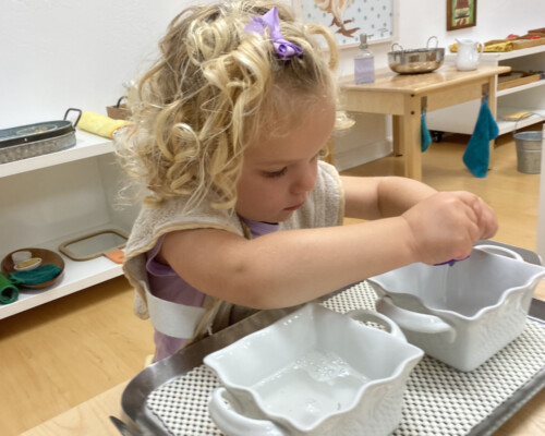 Toddler washing hands Preschool